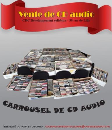 Carrousel vente de CD audio